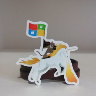 Microsoft Unicorn Sticker | codemonzy.com