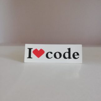ı love code küçük Sticker | codemonzy.com