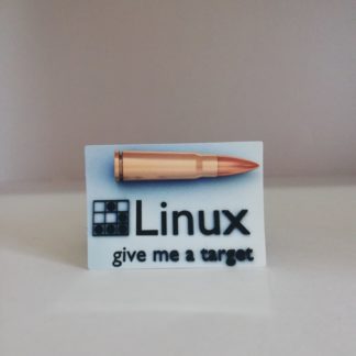 Linux give me a target Sticker | codemonzy.com